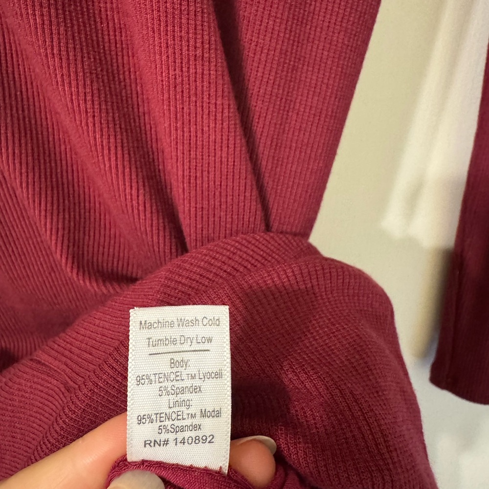 Marine Layer Lexi Ribbed Mockneck Midi XS - Picture 5 of 6
